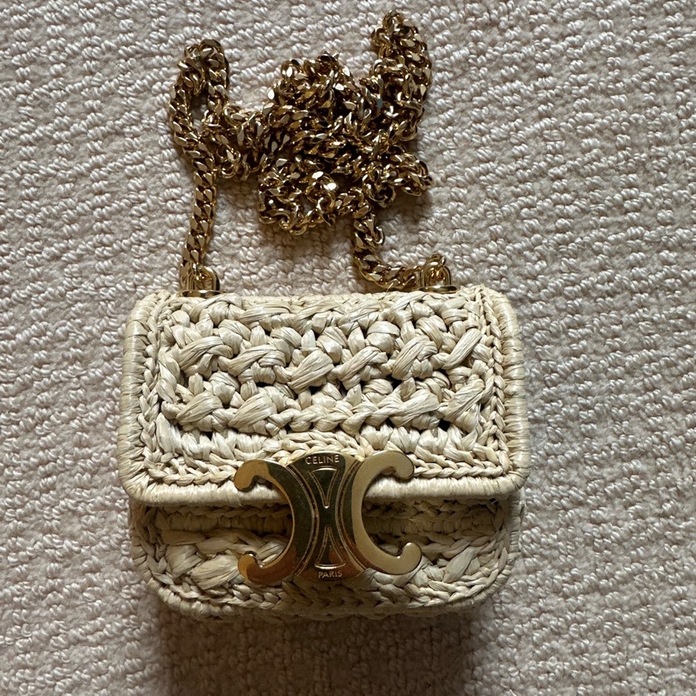 Celine Mini Raffia Claude - Picture 5 of 8